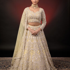 LIME GREEN LEHNGA