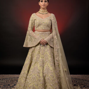 LIME GREEN LEHNGA
