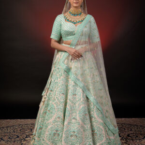 IVORY EMBROIDERED LEHNGA