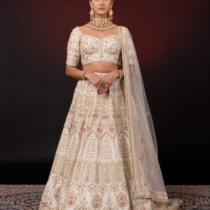 IVORY EMBROIDERED LEHENGA