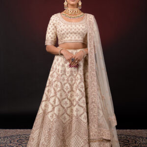 IVORY EMBROIDERED LEHENGA