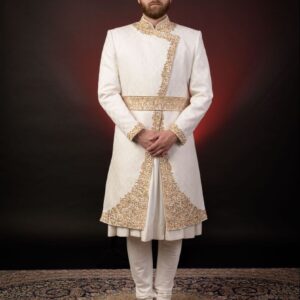 IVORY EMBROIDERED SHERWANI