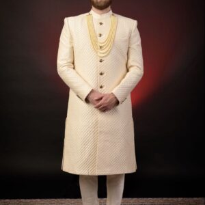 IVORY EMBROIDERED SHERWANI