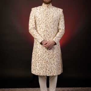 IVORY EMBROIDERED SHERWANI