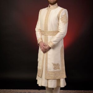 IVORY EMBROIDERED SHERWANI
