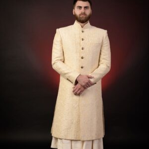 IVORY EMBROIDERED SHERWANI