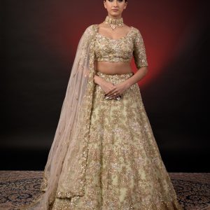SAJE GREEN LEHNGA
