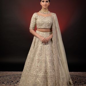 MINT GREEN ORGANZA LEHNGA