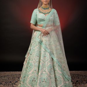 IVORY EMBROIDERED LEHNGA