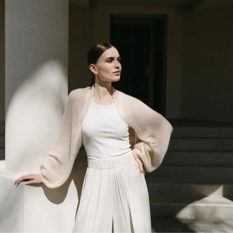 WoolHouse mohair bridal bolero