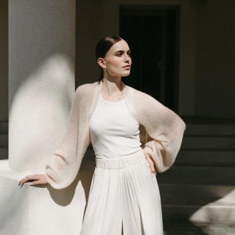 WoolHouse mohair bridal bolero