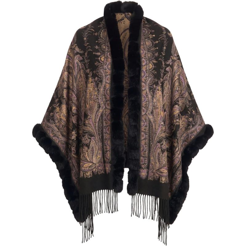 Gorski double-face cashmere stole