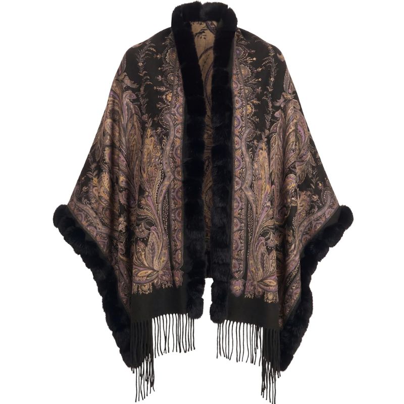 Gorski double-face cashmere stole