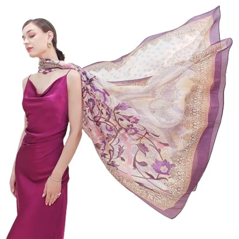 DANA XU 100% mulberry silk shawl