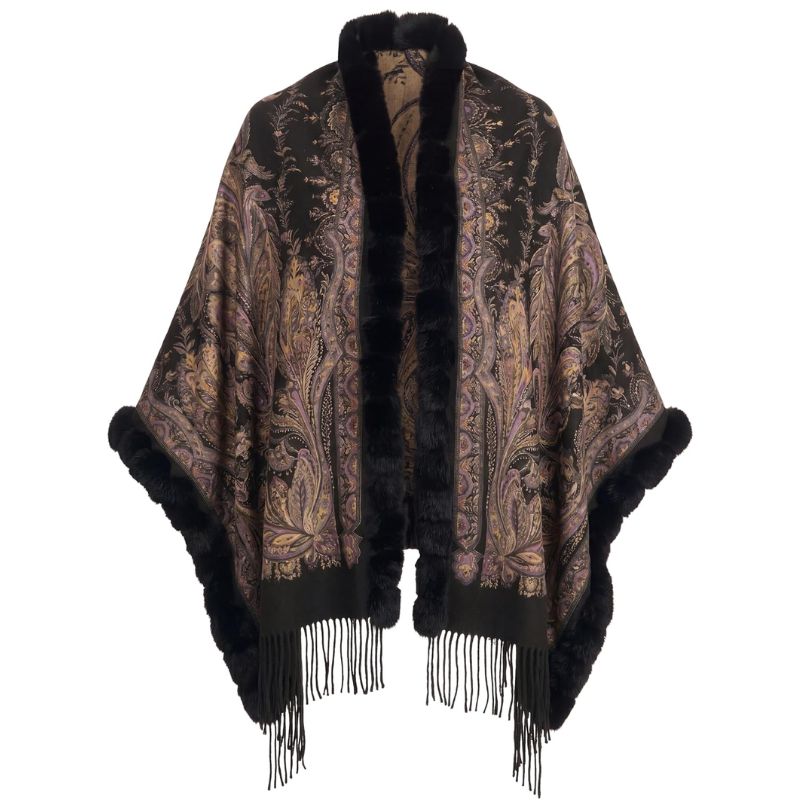 Gorski double-face cashmere stole