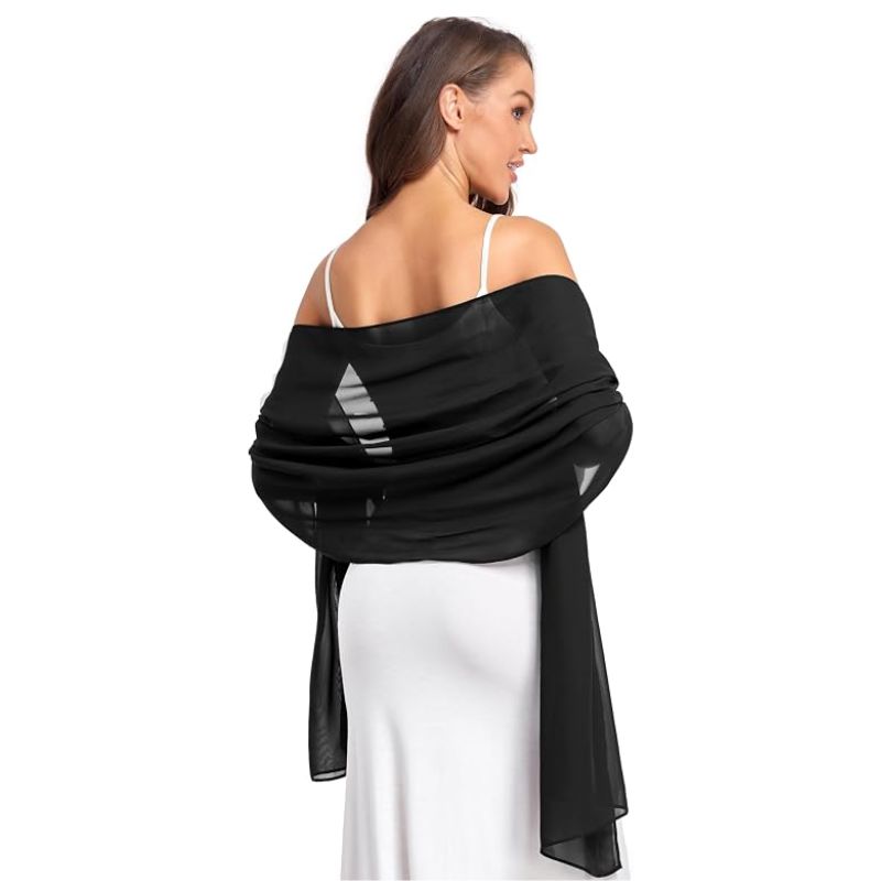 olyrjie sheer chiffon wrap