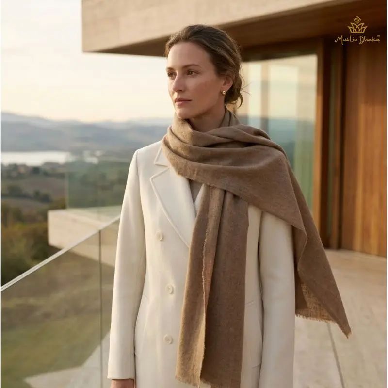 The Cervelt wedding scarf by Muslin Dhaka