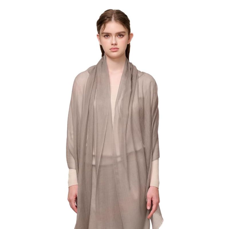 NUOHEMULE sheer 100% cashmere wrap