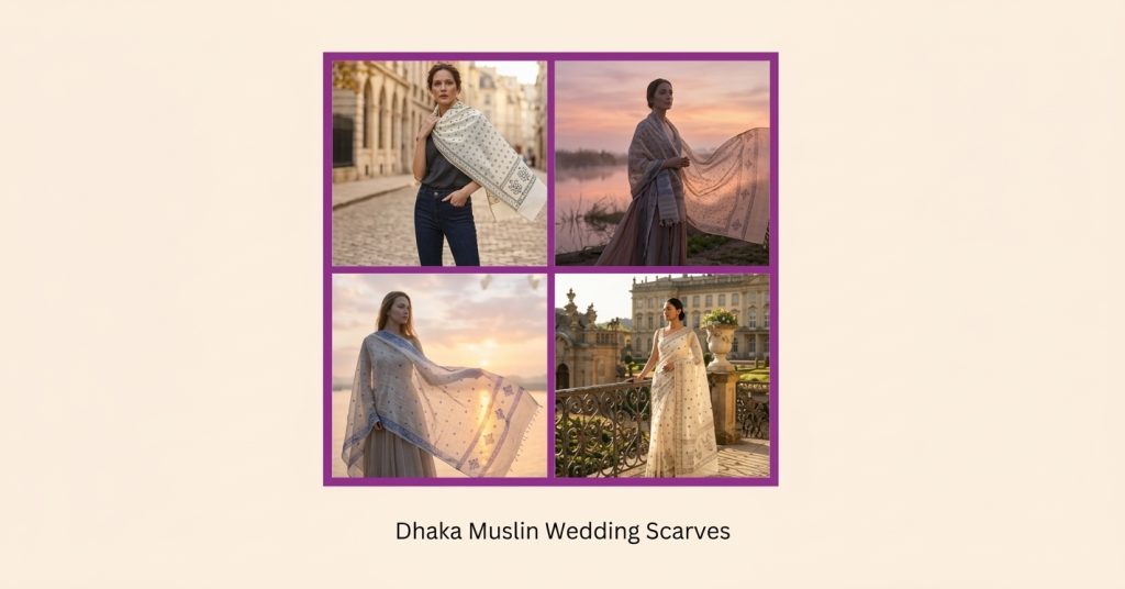 Dhaka Muslin Wedding Scarves