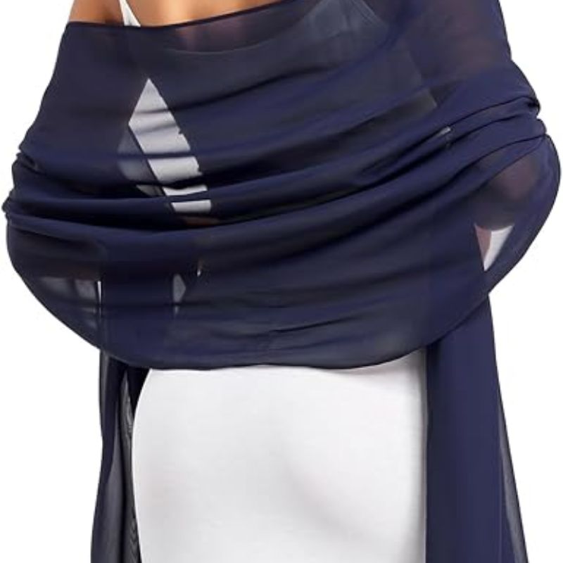 olyrjie sheer chiffon wrap