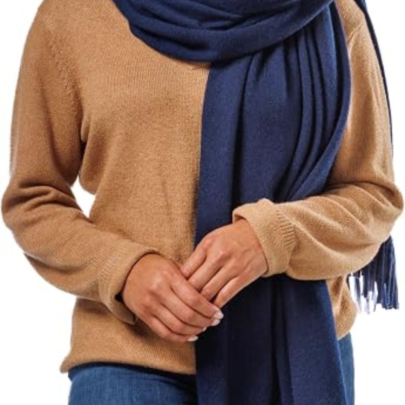 Fishers Finery 100% cashmere knit shawl