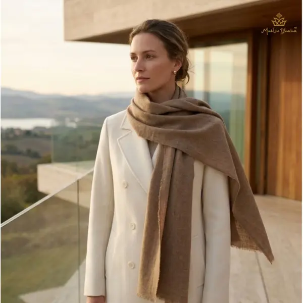 The Cervelt wedding scarf by Muslin Dhaka